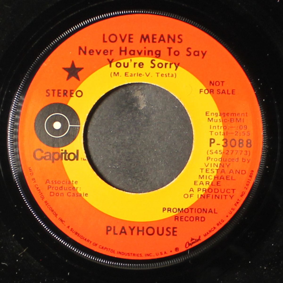 love means never having to say you're sorry / the man who laughed in church by PLAYHOUSE