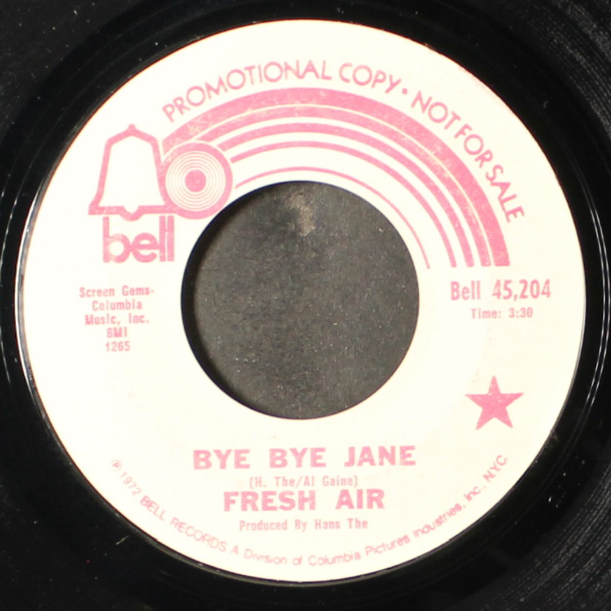 bye bye jane / it's all over by FRESH AIR