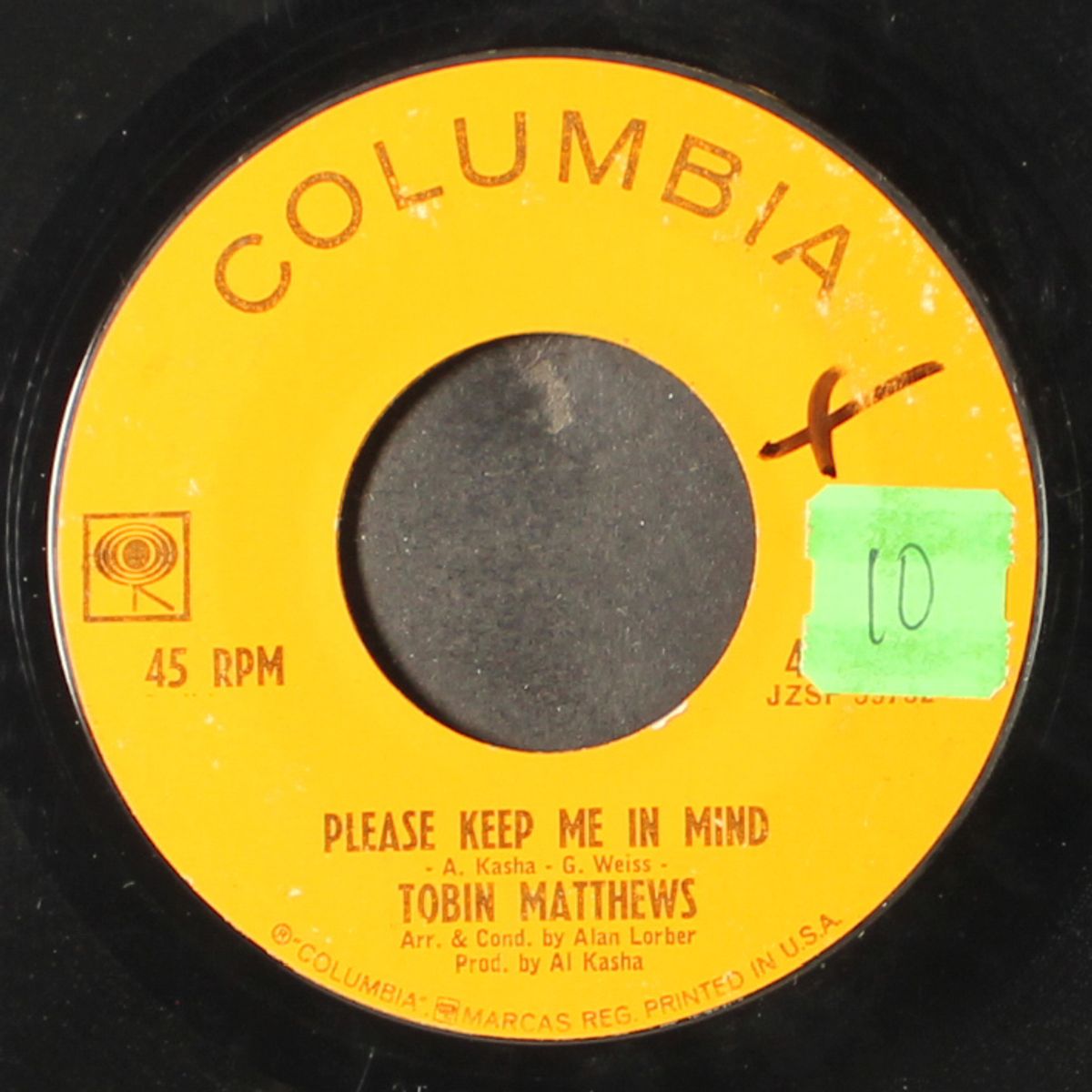 please keep me in mind / break it easy by TOBIN MATTHEWS