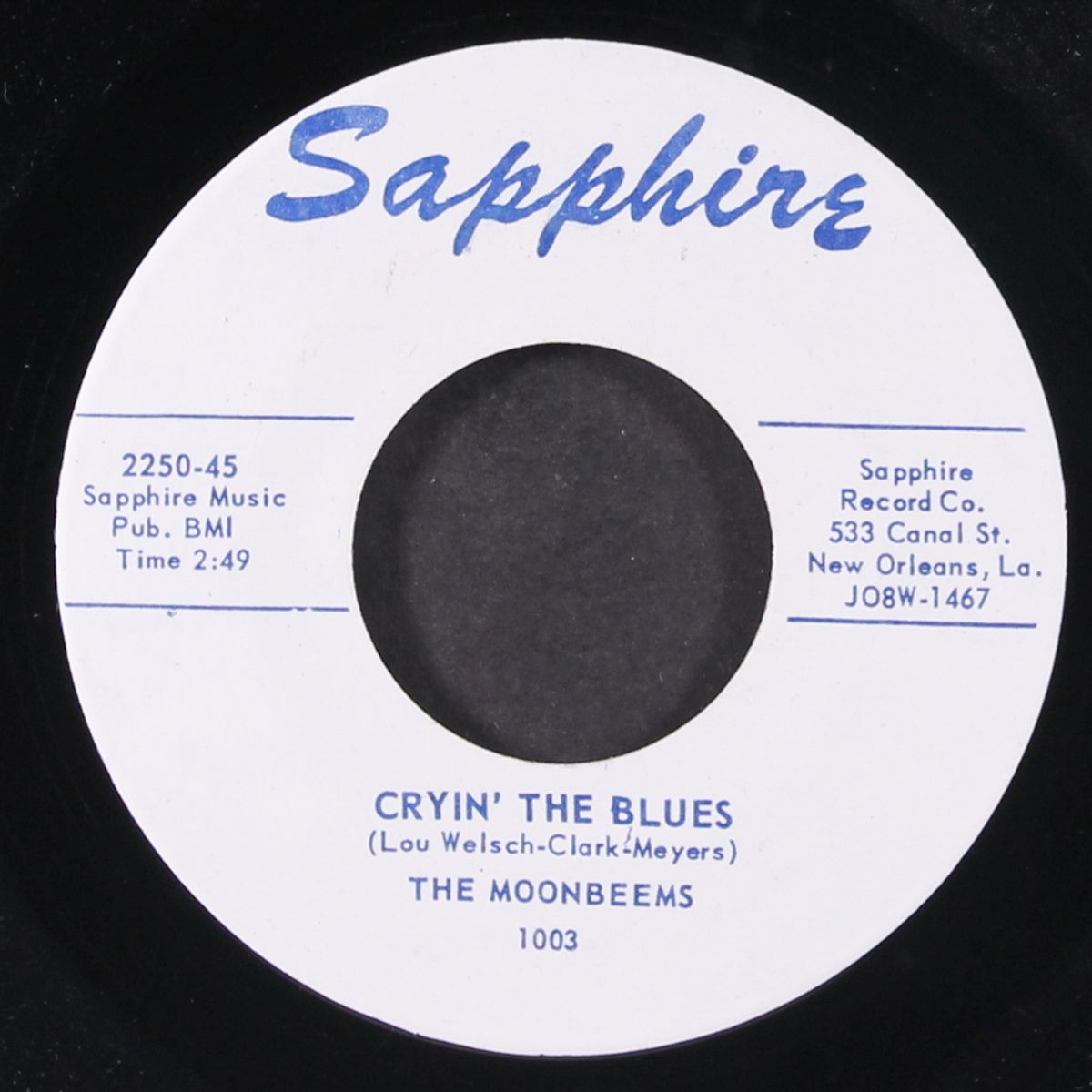 cryin' the blues / teen age baby by MOONBEEMS