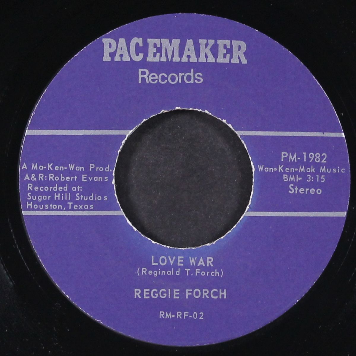 filled up to my neck / love war by REGGIE FORCH