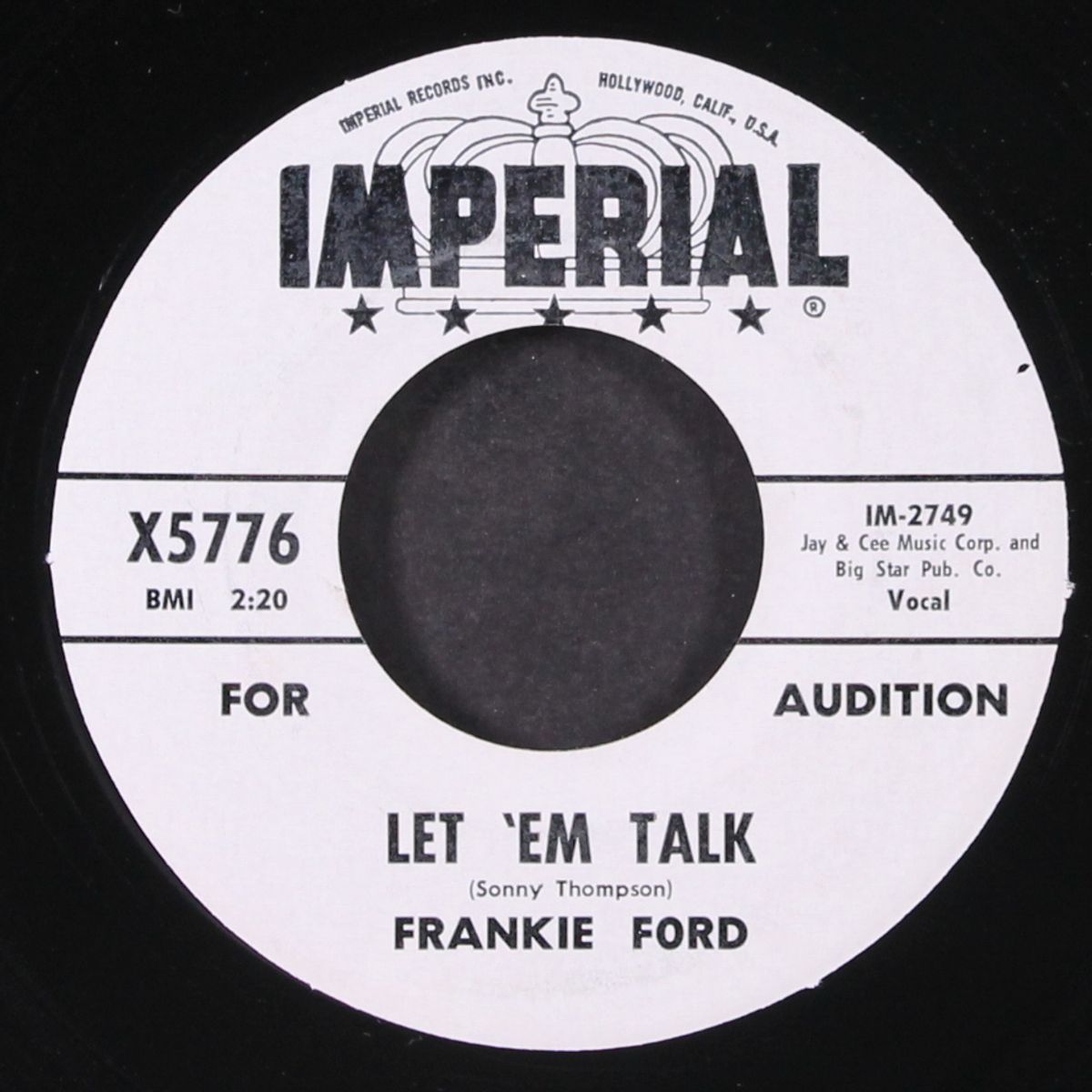 let 'em talk / what happened to you by FRANKIE FORD