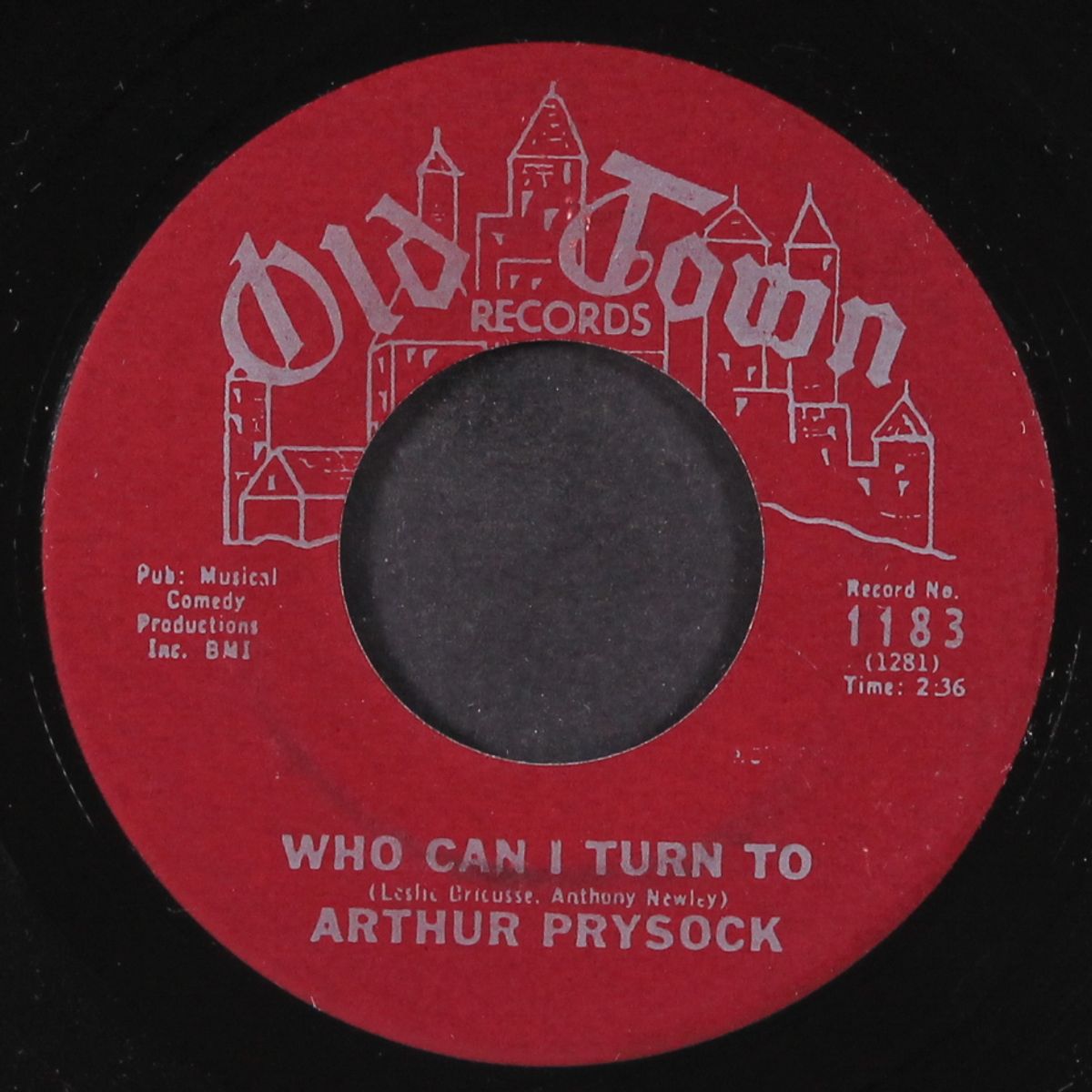 it's too late, baby (too late) / who can i turn to by ARTHUR PRYSOCK
