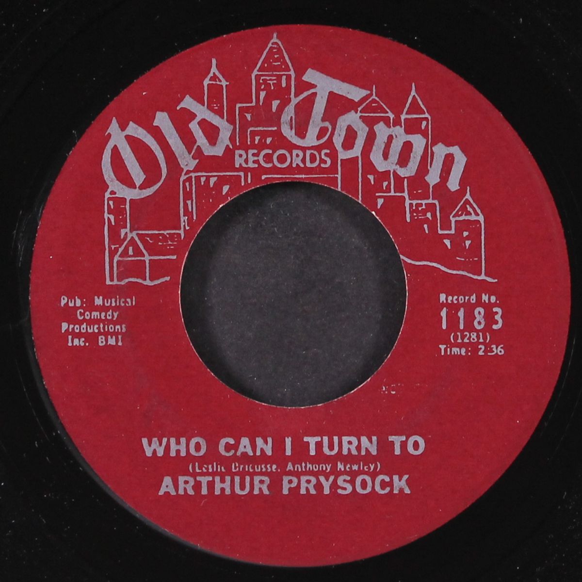 it's too late, baby (too late) / who can i turn to by ARTHUR PRYSOCK