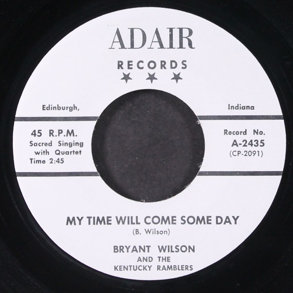 steppin' in daddy's tracks / my time will come some day by BRYANT WILSON & KENTUCKY RAMBLERS