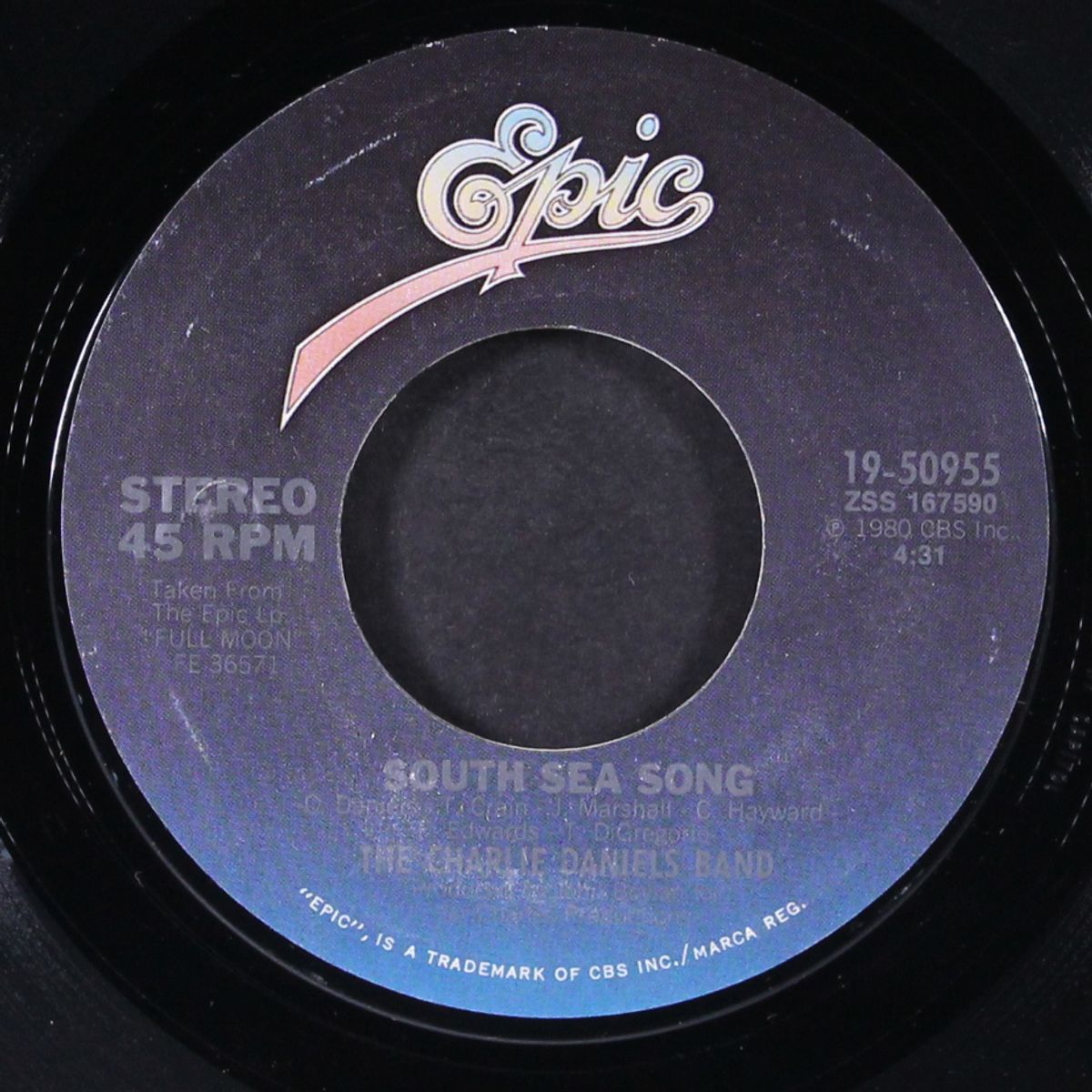 carolina / south sea song by CHARLIE DANIELS BAND