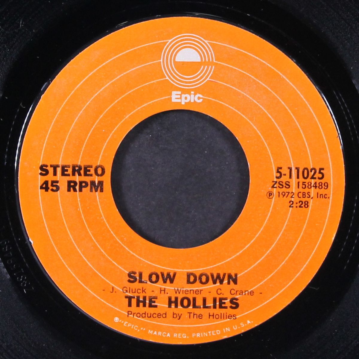 slow down / won't we feel good by HOLLIES