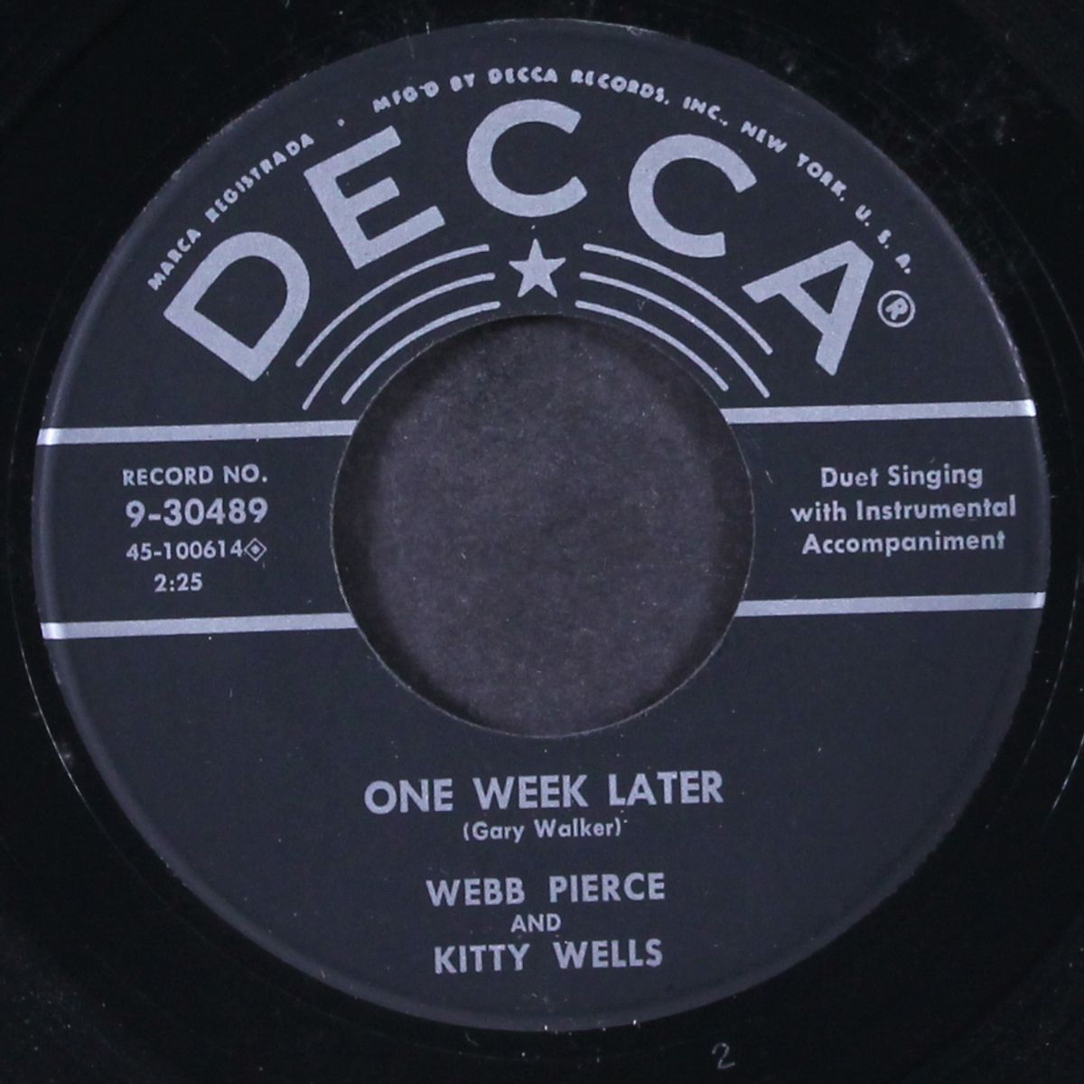 when i'm with you / one week later by KITTY WELLS & WEBB PIERCE