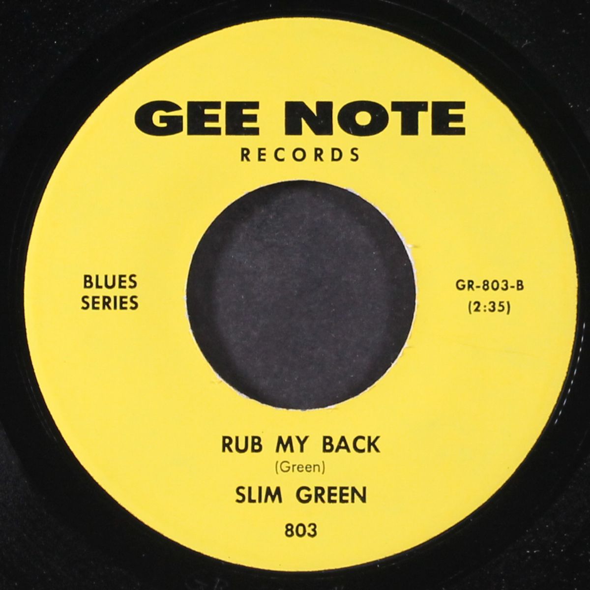 play on little girl / rub my back by SLIM GREEN