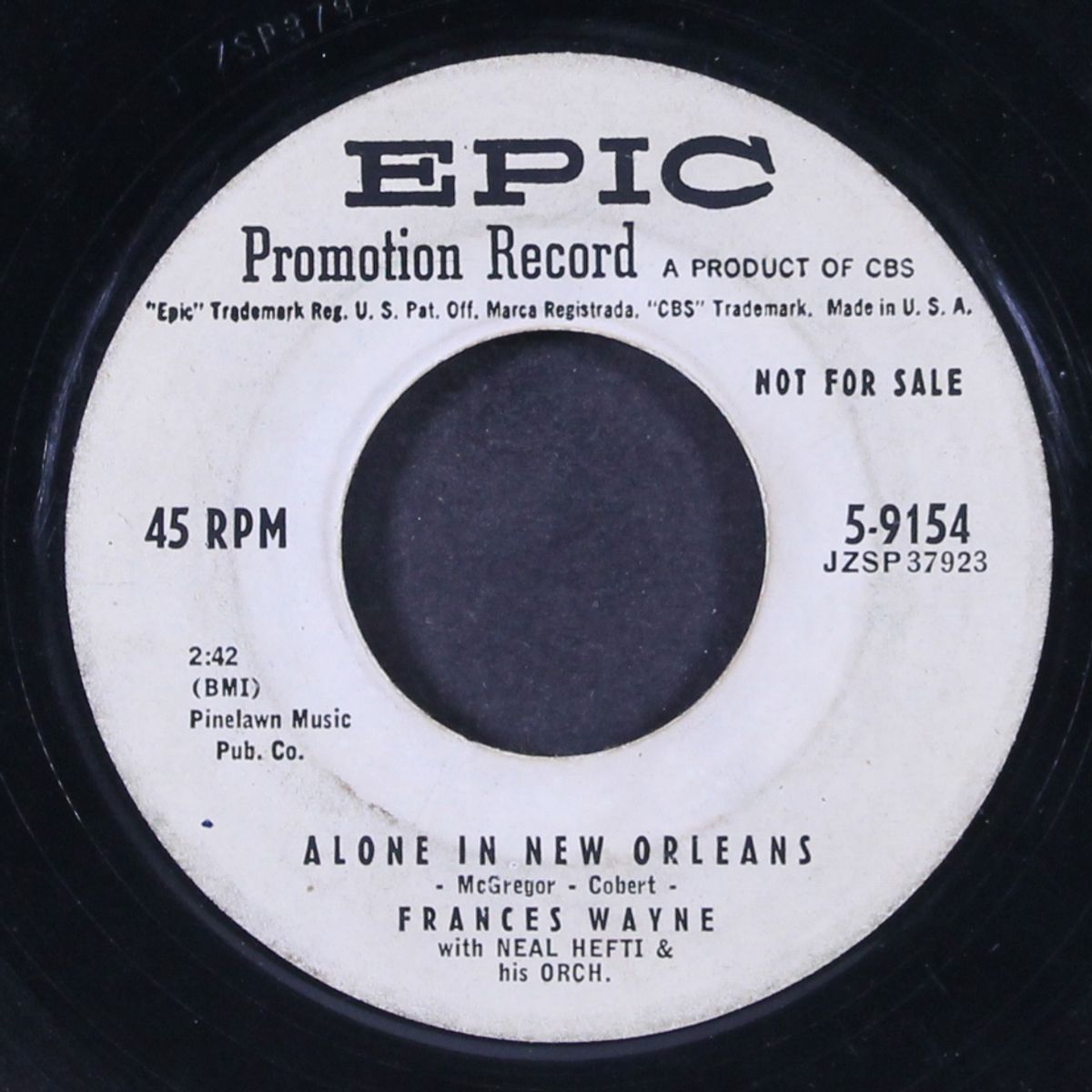i've grown accustomed to his face / alone in new orleans by FRANCES WAYNE