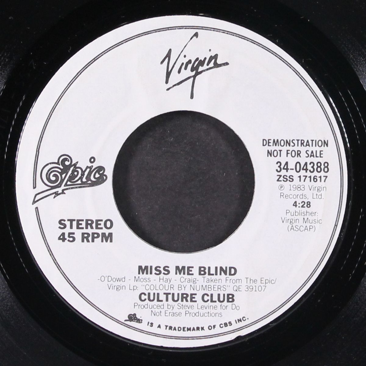 miss me blind / same by CULTURE CLUB