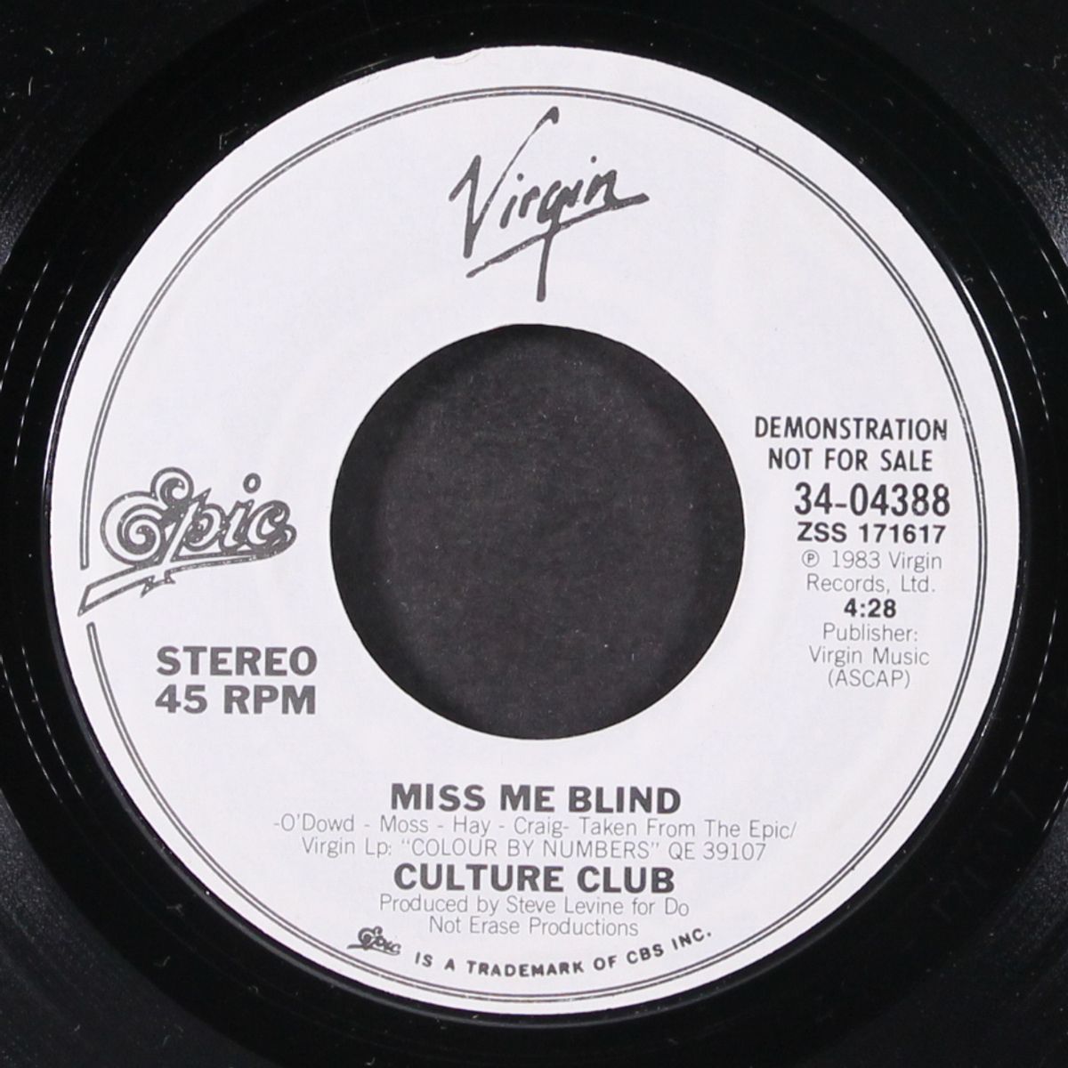 miss me blind / same by CULTURE CLUB