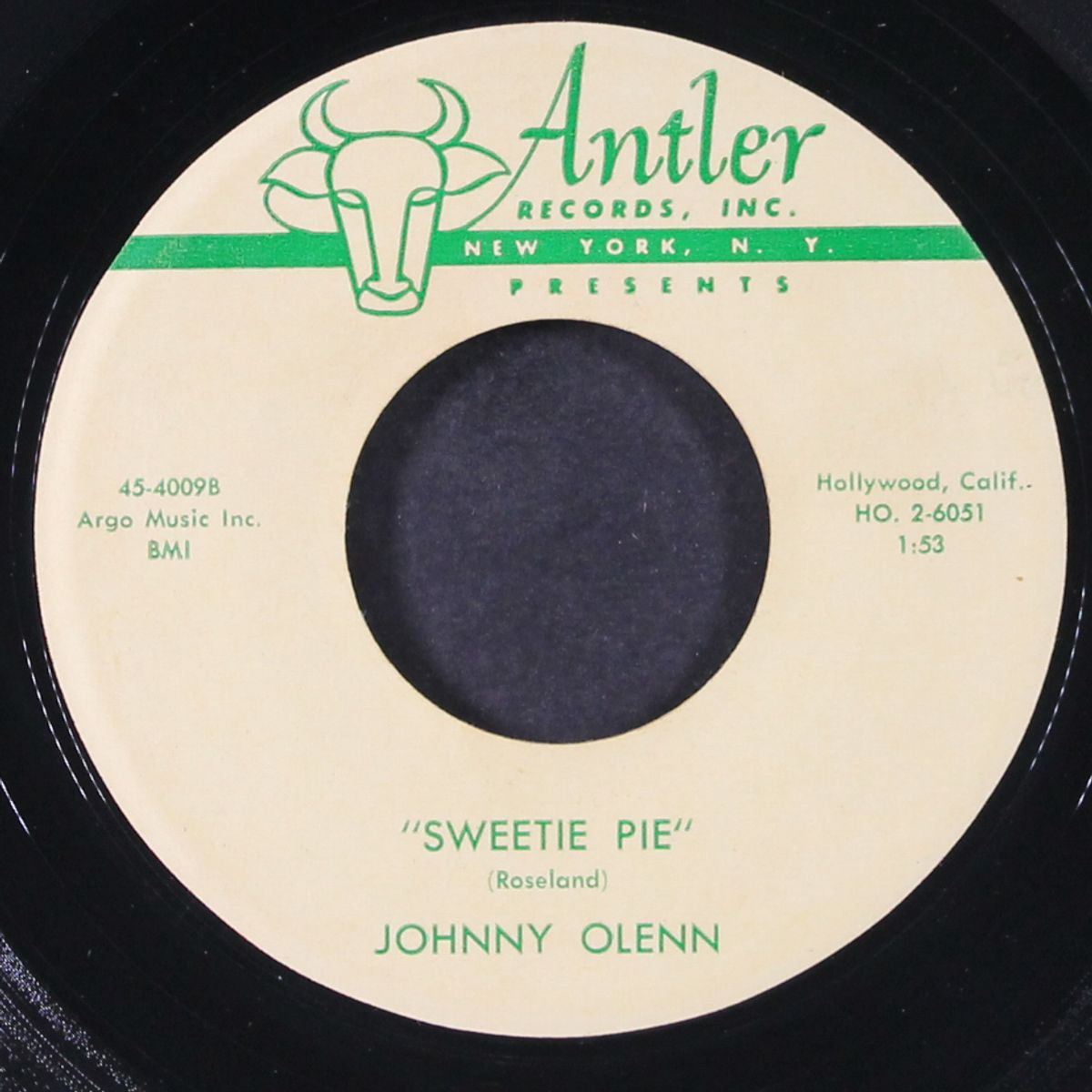 my sweetie pie / for the first time by JOHNNY OLENN
