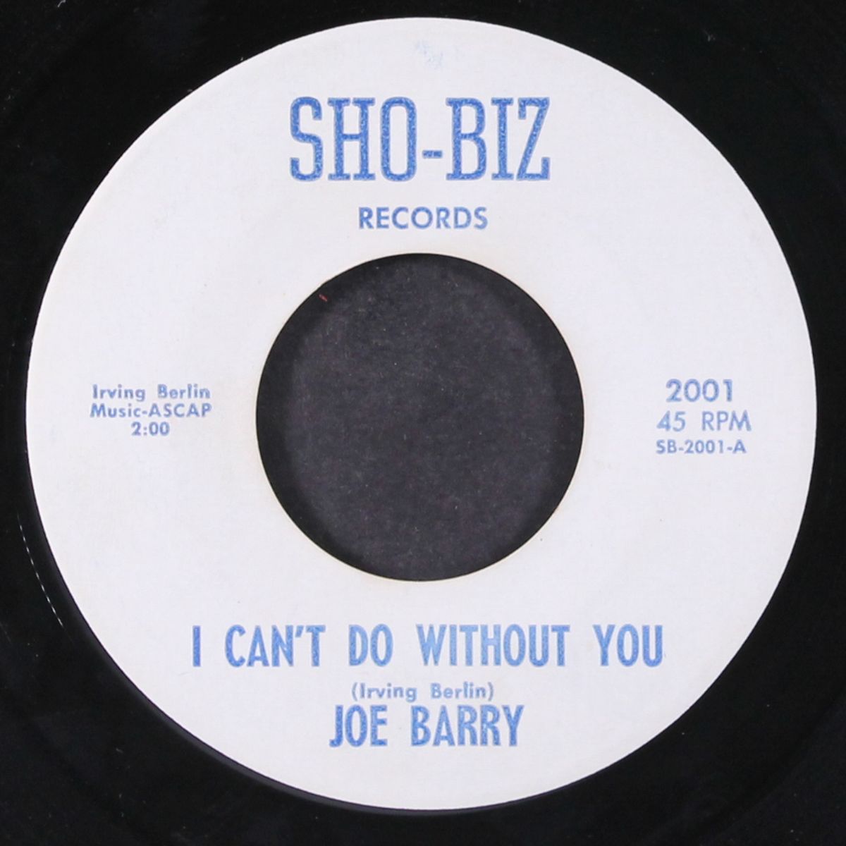 i can't do without you / can't live with you by JOE BARRY