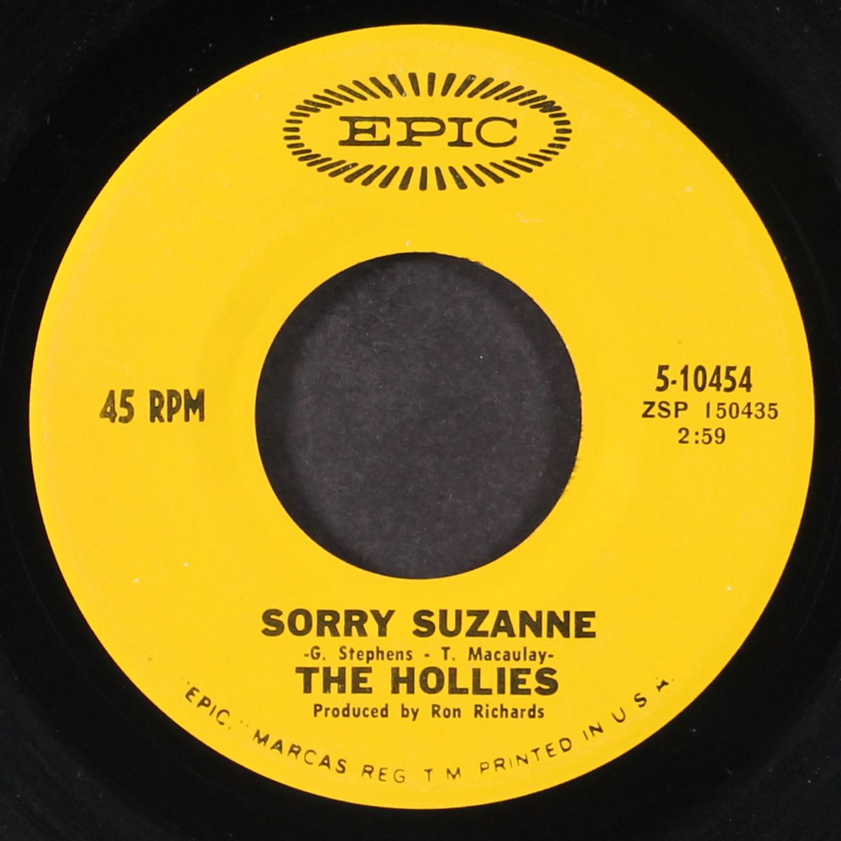 sorry suzanne / not that way at all by HOLLIES