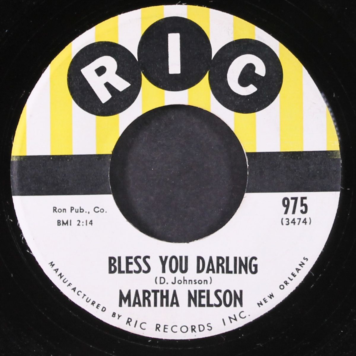 i don't talk too much / bless you darling by MARTHA NELSON
