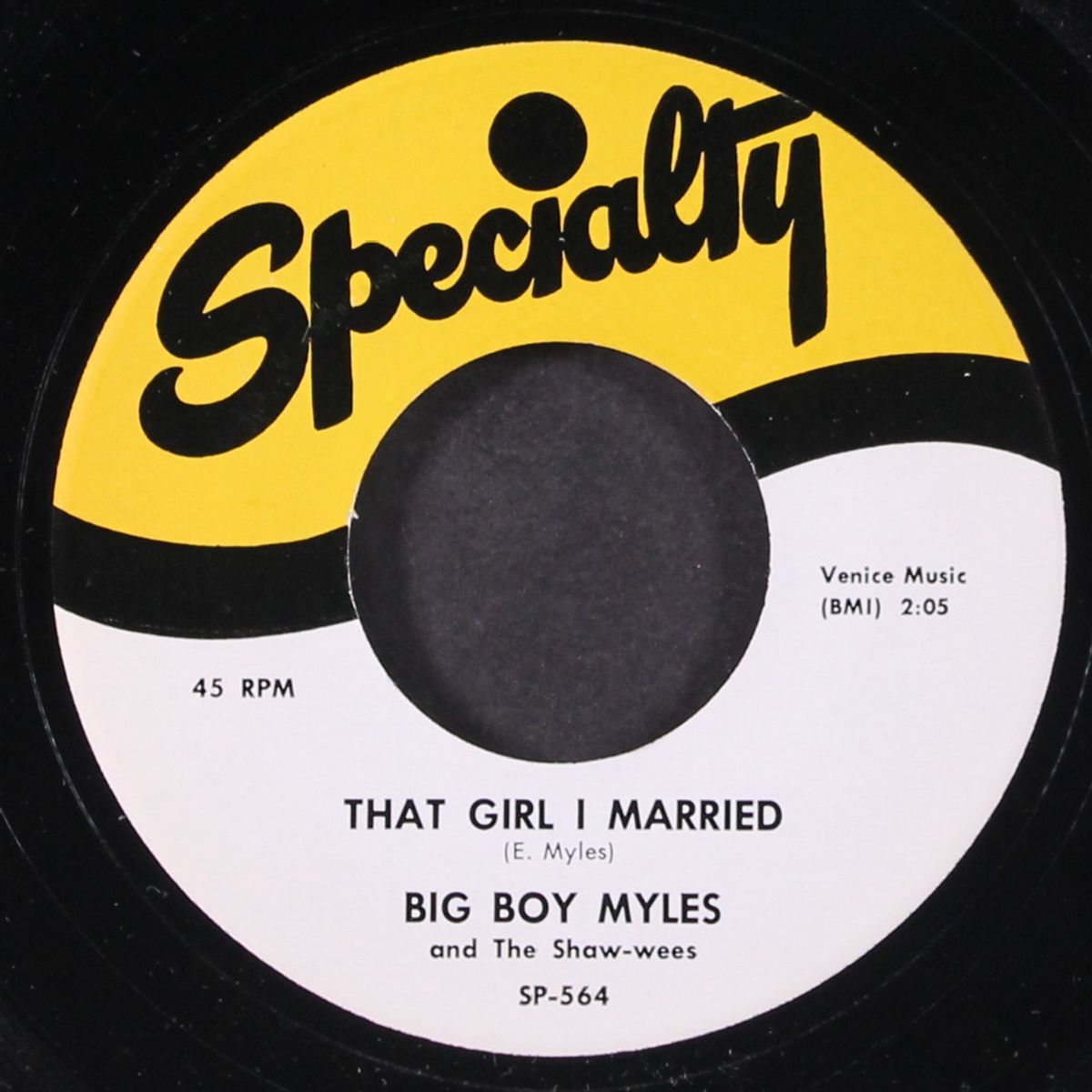 that girl i married / who's been fooling you? by BIG BOY MYLES & SHAW-WEES