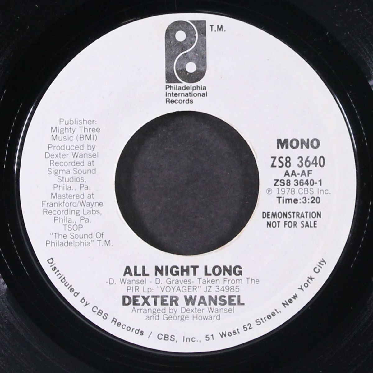 all night long / mono by DEXTER WANSEL