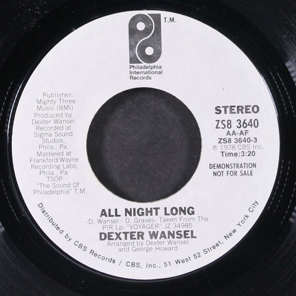 all night long / mono by DEXTER WANSEL