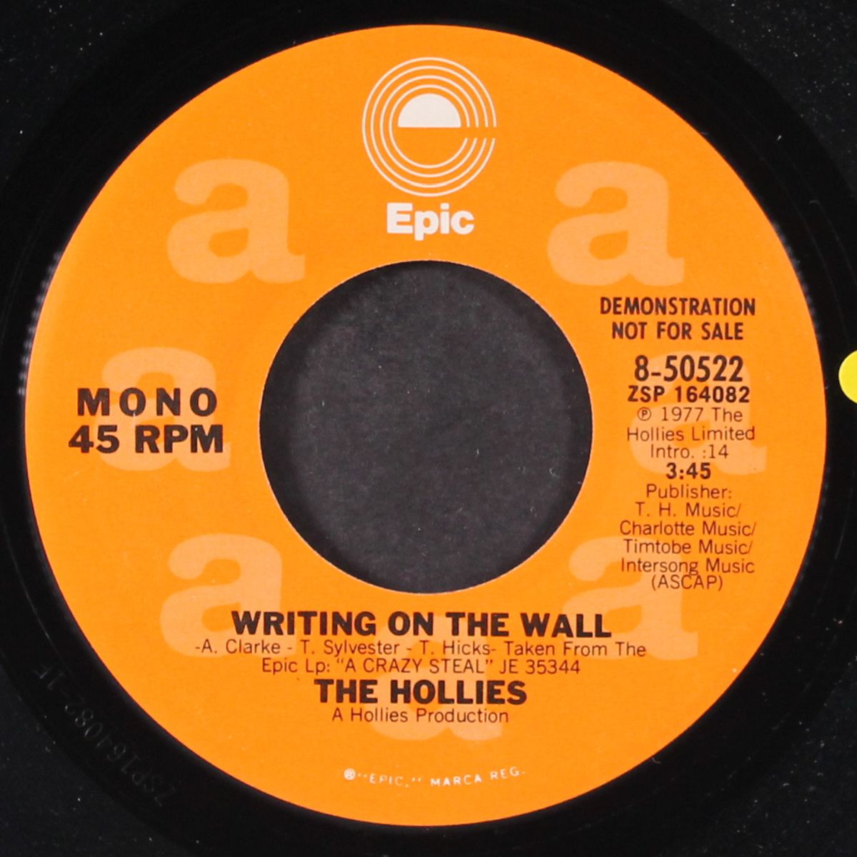 writing on the wall / mono by HOLLIES