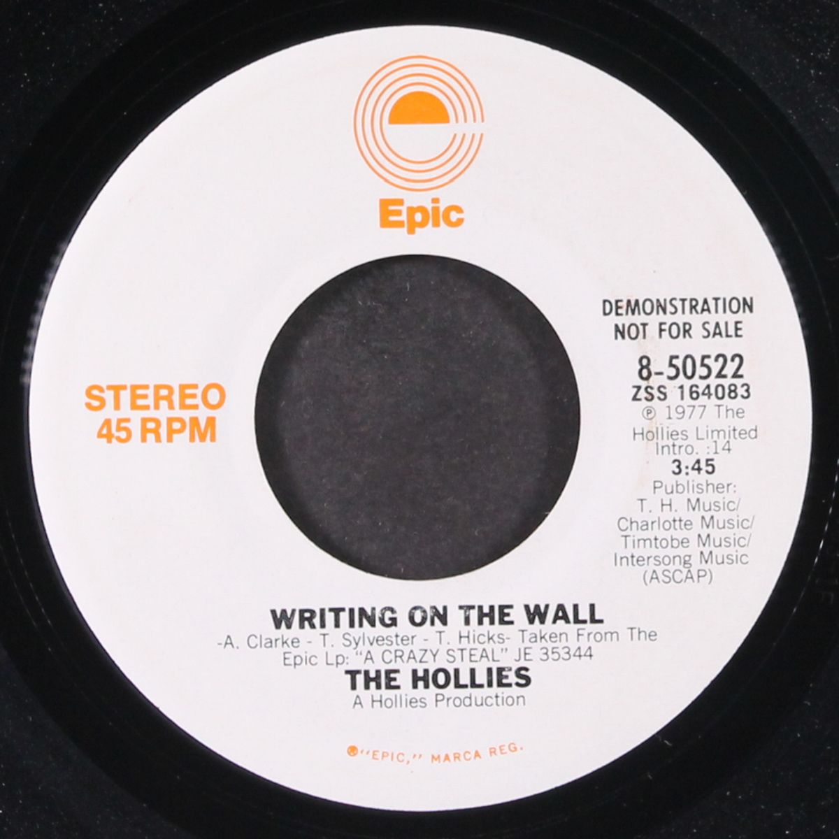 writing on the wall / mono by HOLLIES