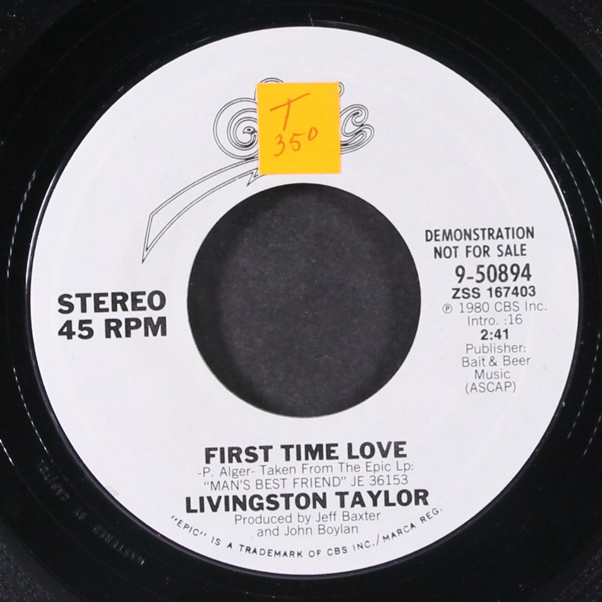 first time love / same by LIVINGSTON TAYLOR