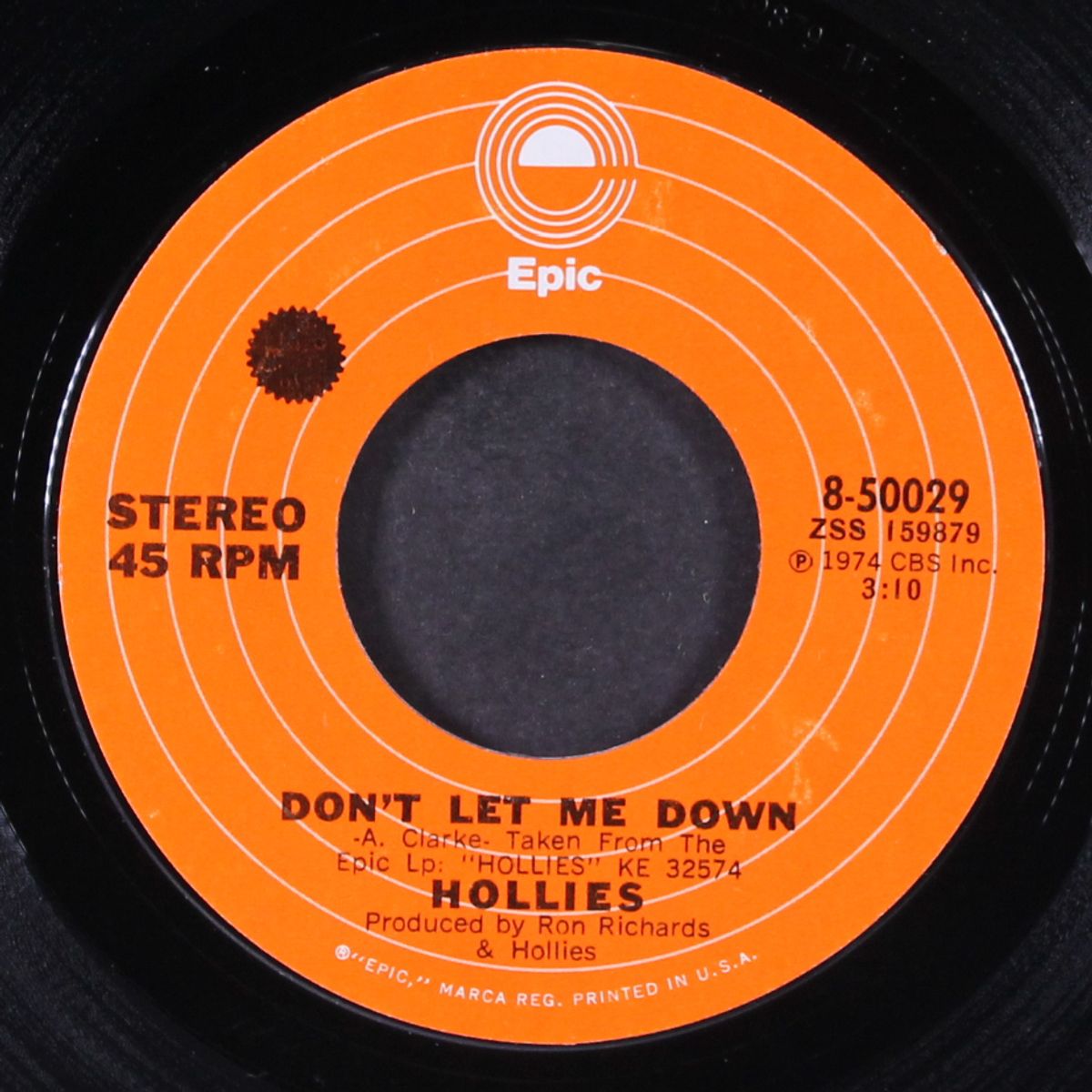 don't let me down by HOLLIES