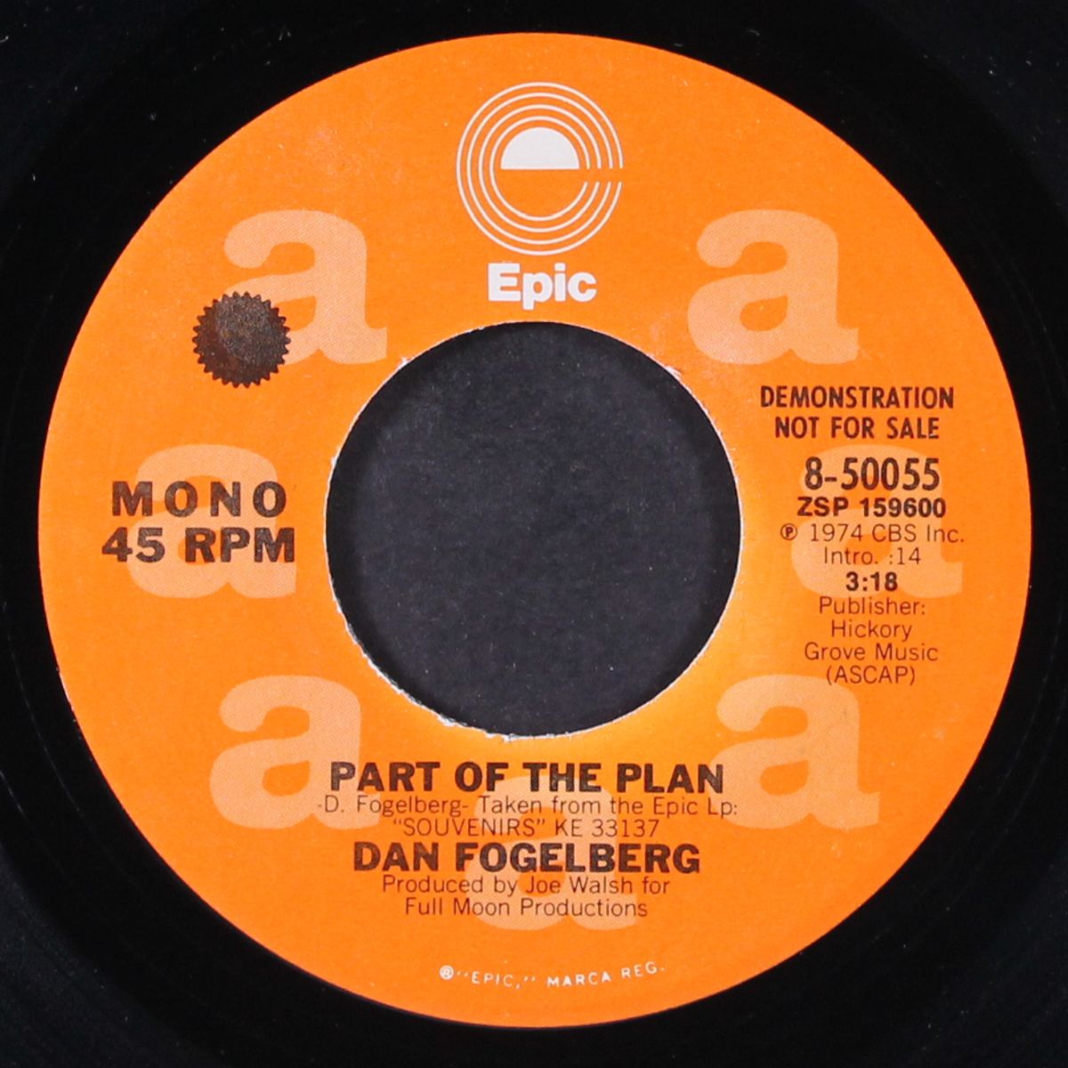 part of the plan / mono by DAN FOGELBERG