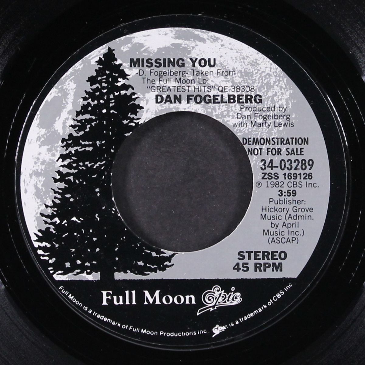 missing you / same by DAN FOGELBERG