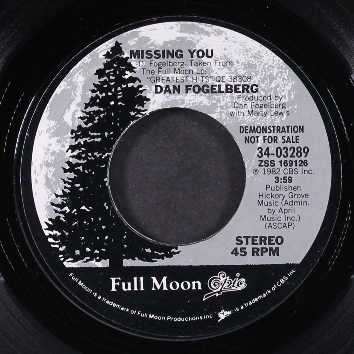 missing you / same by DAN FOGELBERG
