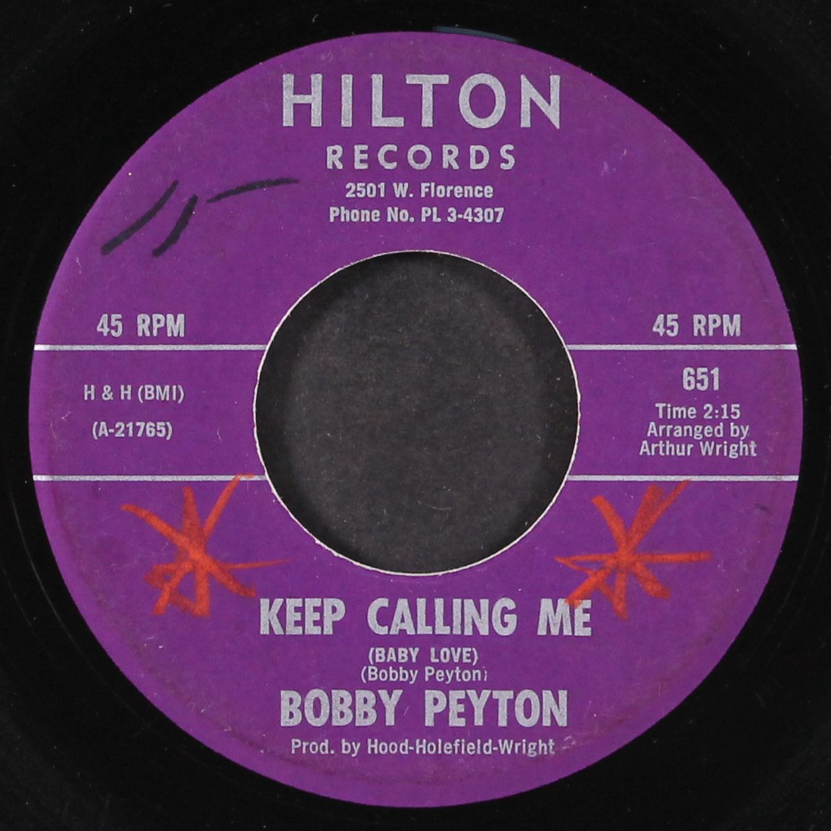 keep calling me / slide and jerk by BOBBY PEYTON