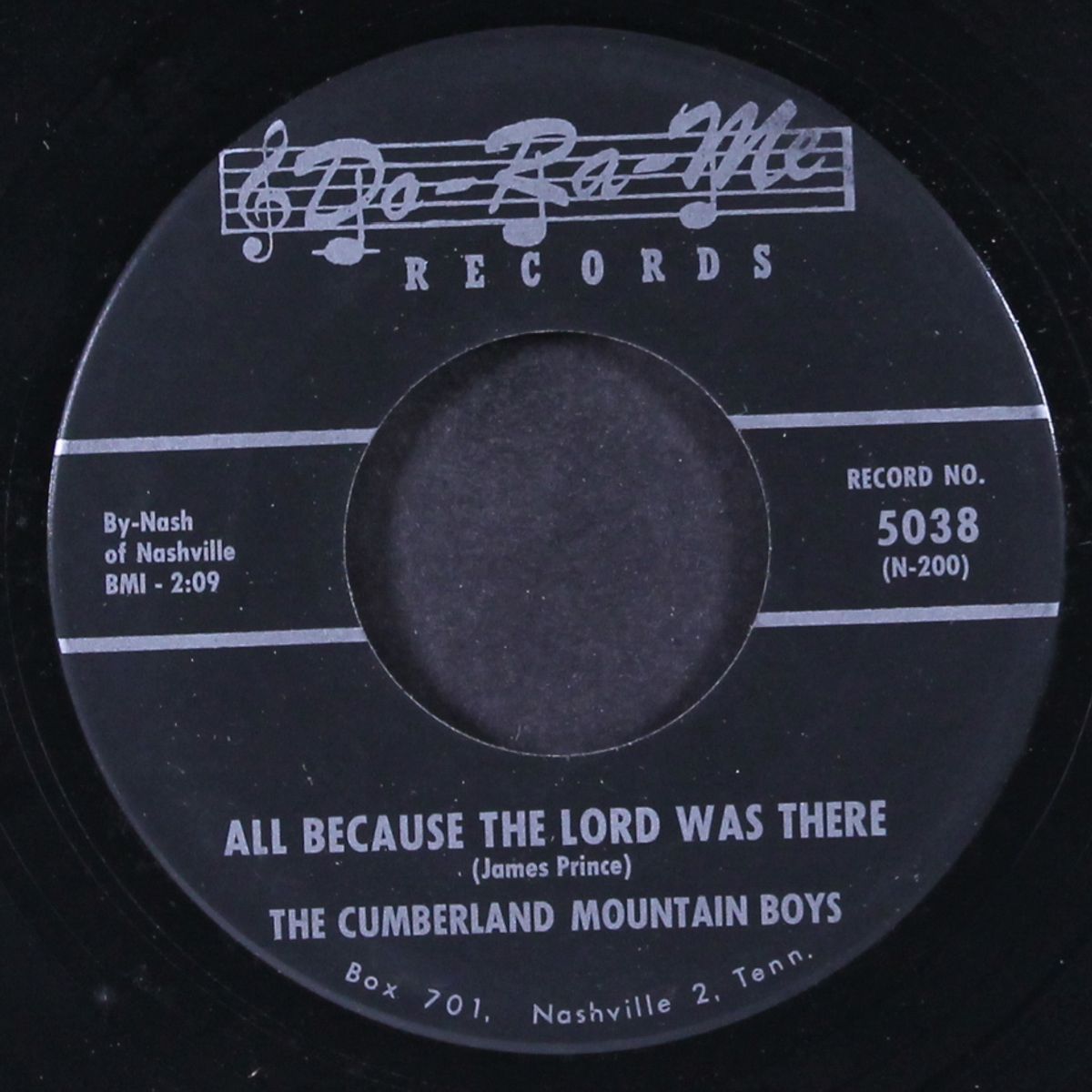 all because the lord was there / we'll be singing together by CUMBERLAND MOUNTAIN BOYS