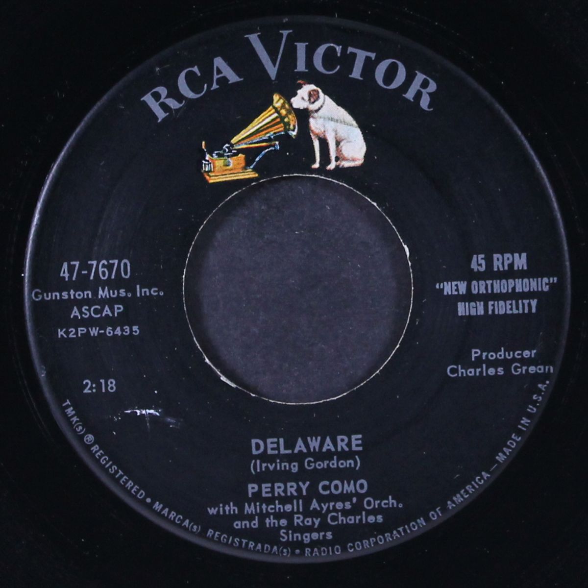 delaware / i know what god is by PERRY COMO
