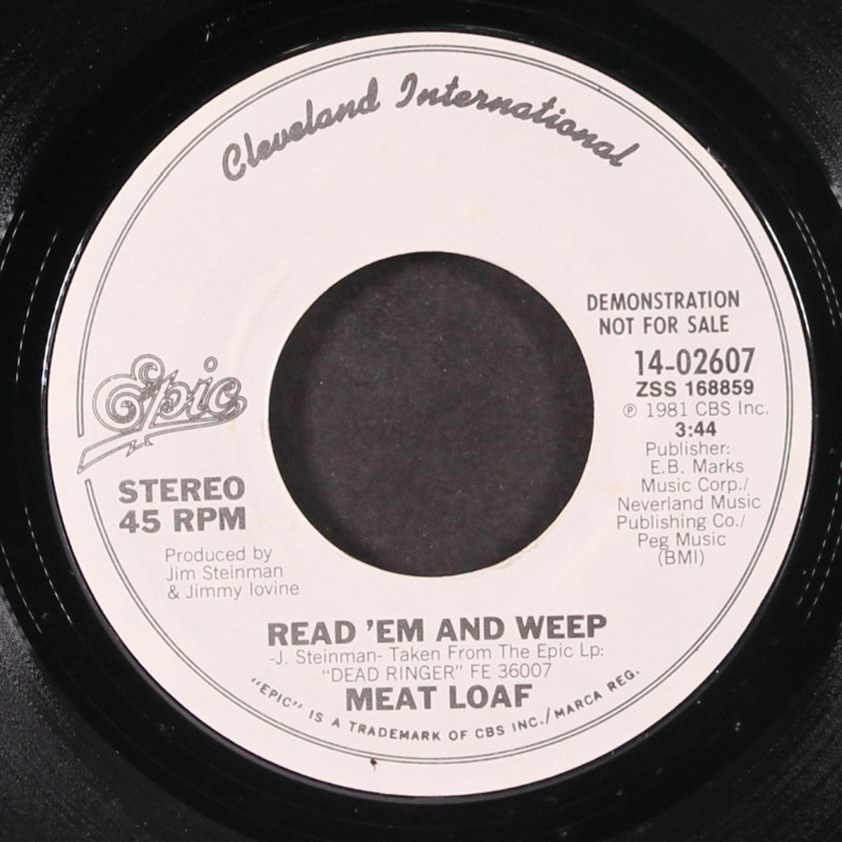 read 'em and weep / same by MEATLOAF