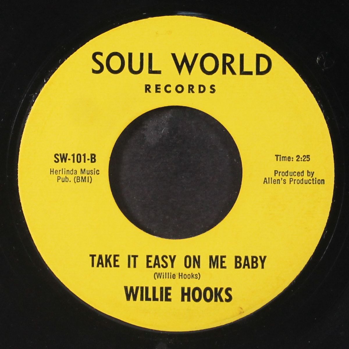 a little more time / take it easy on me baby by WILLIE HOOKS