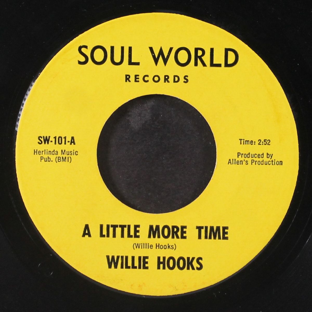 a little more time / take it easy on me baby by WILLIE HOOKS