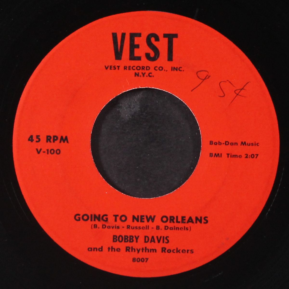 going to new orleans / tell me baby by BOBBY DAVIS & RHYTHM ROCKERS