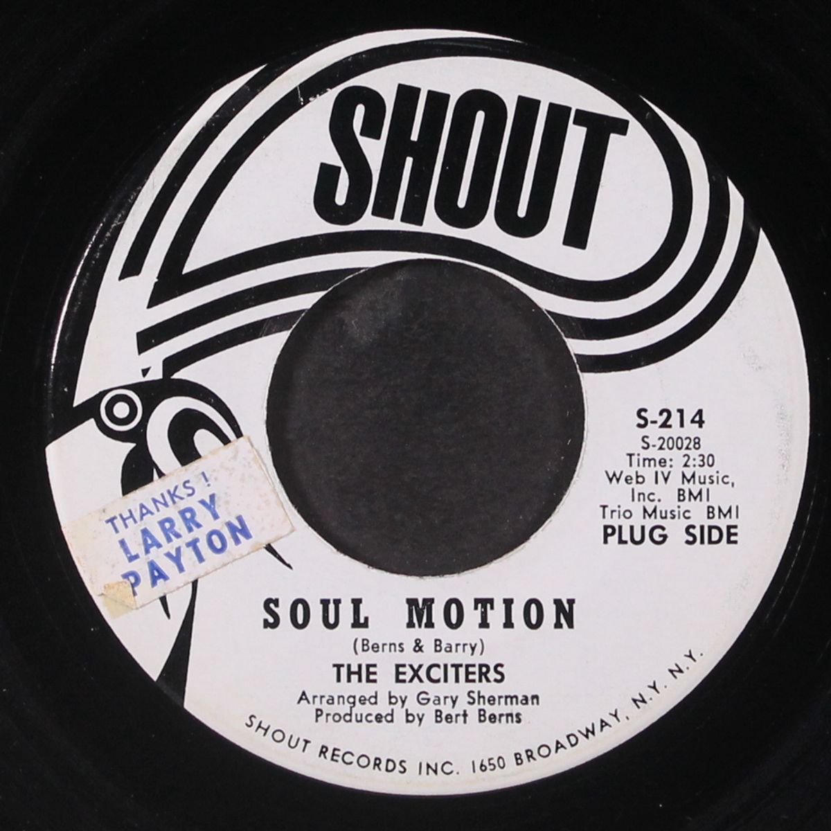 soul motion / you know it aint right by EXCITERS