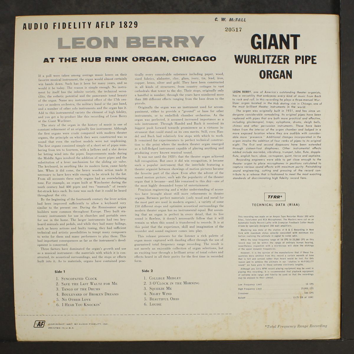 giant wurlitzer pipe organ, vol. 2 by LEON BERRY