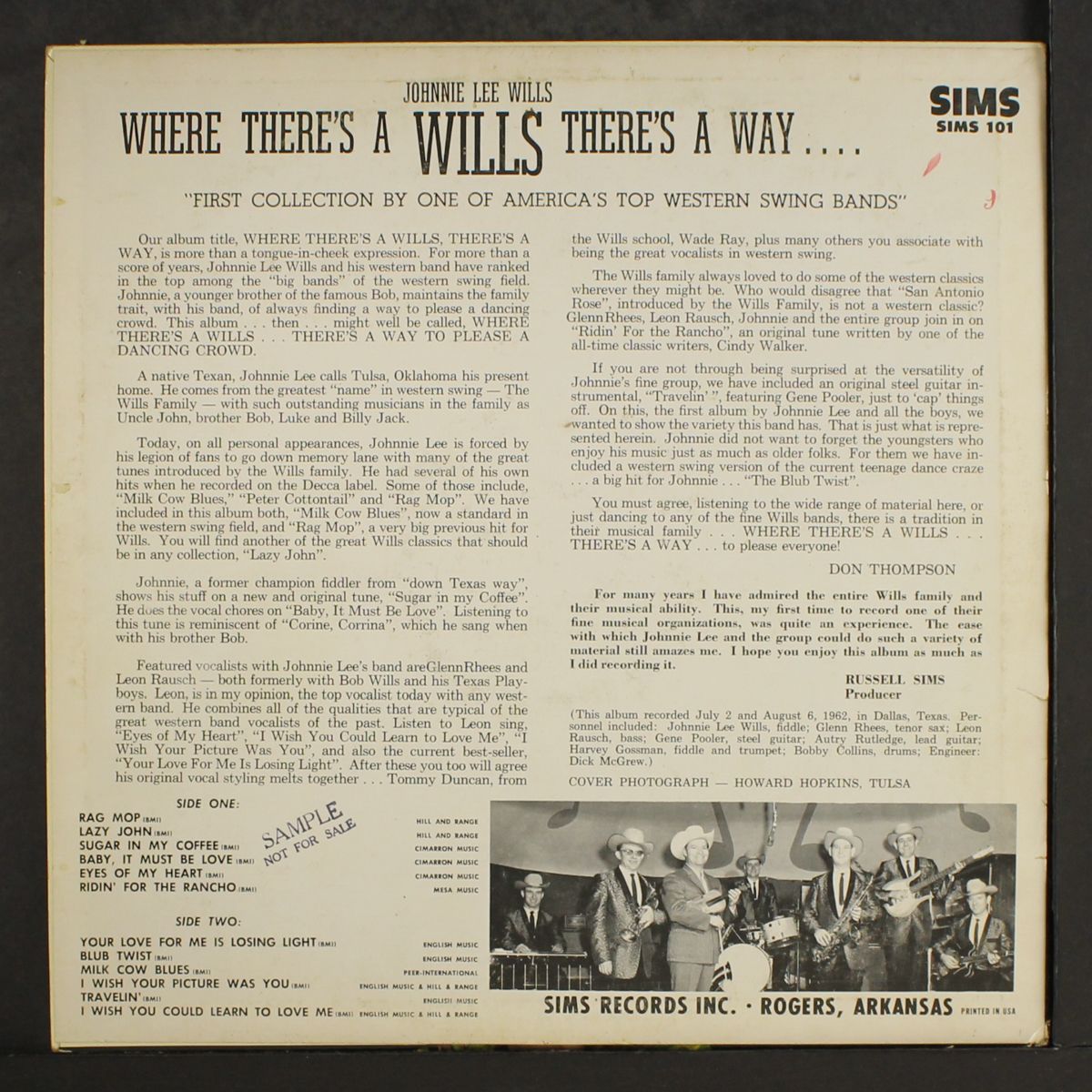 where there's a... there's a way by JOHNNIE LEE WILLS