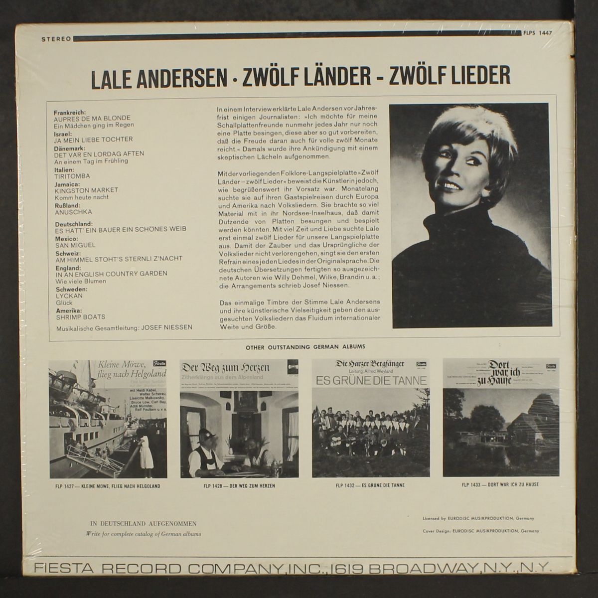 zwolf lander-zwolf lieder by LALE ANDERSEN