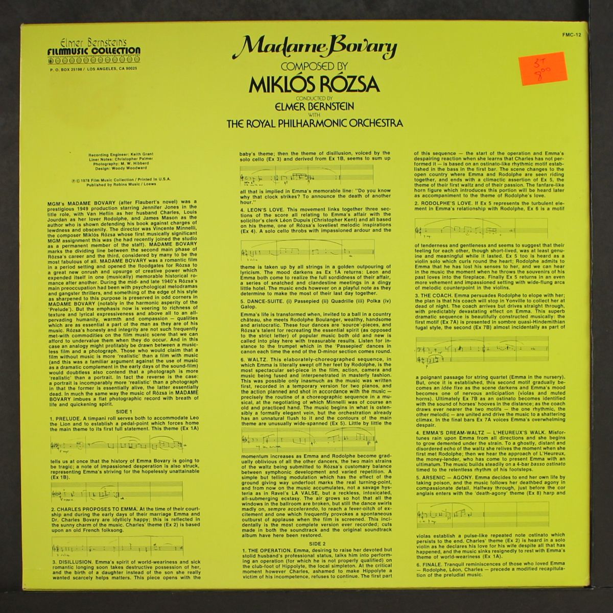 madame bovary by SOUNDTRACK