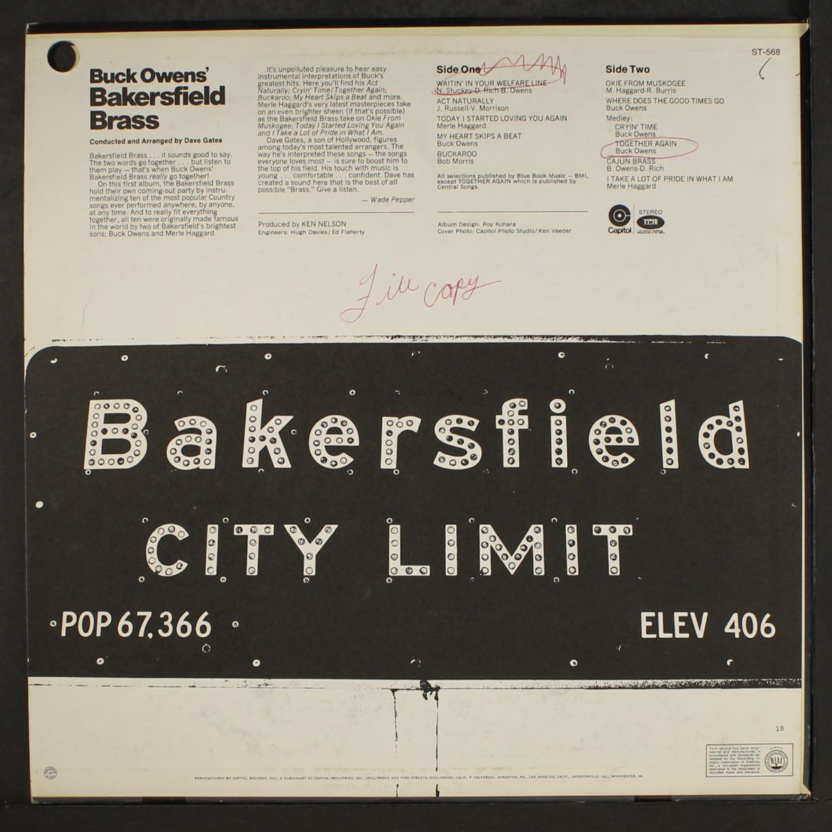 buck owens' bakersfield brass by BUCK OWENS' BAKERSFIELD BRASS