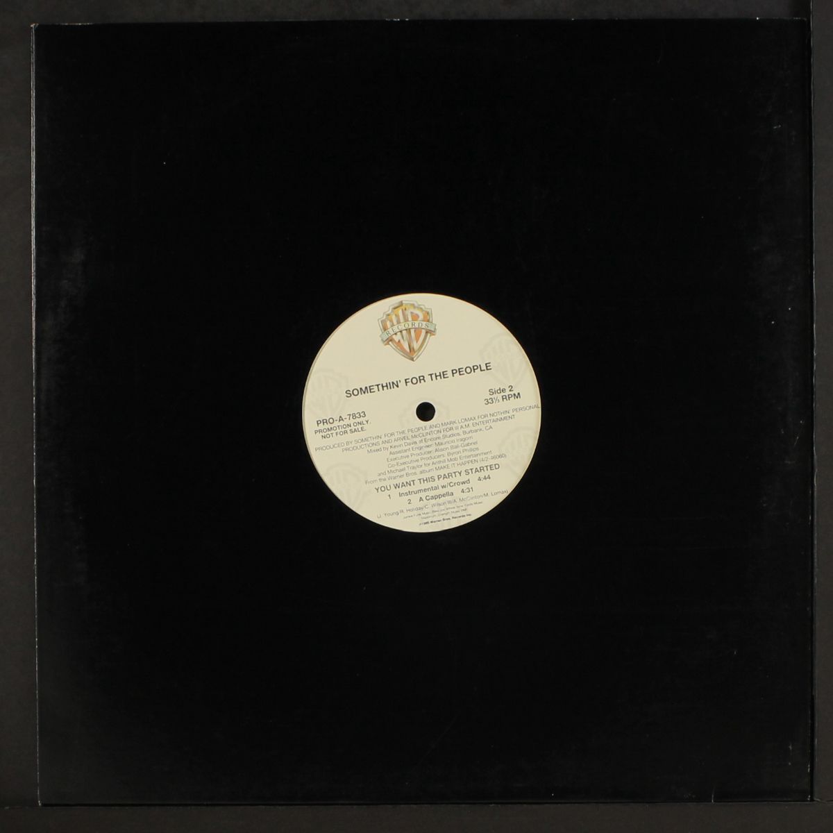 you want this party started / instro by SOMETHIN' FOR THE PEOPLE