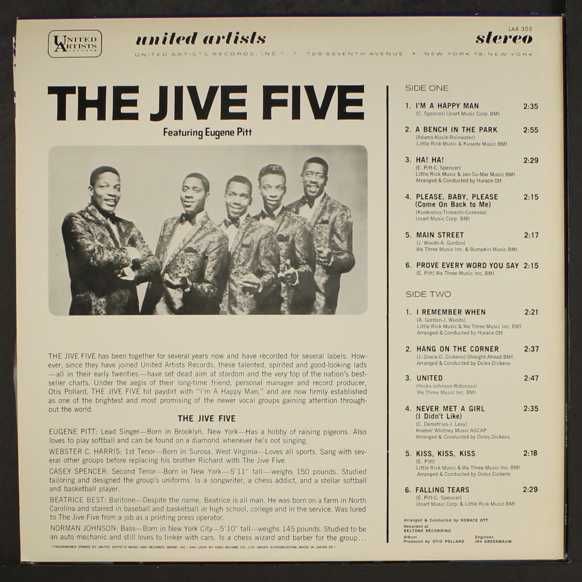 the jive five by JIVE FIVE
