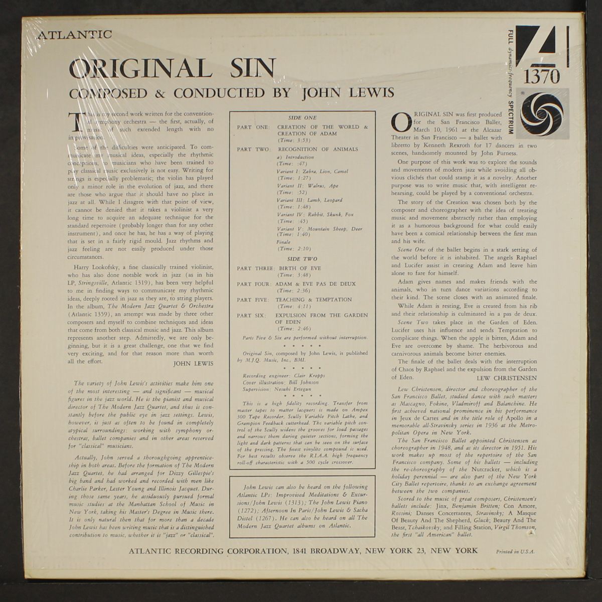 original sin by JOHN LEWIS