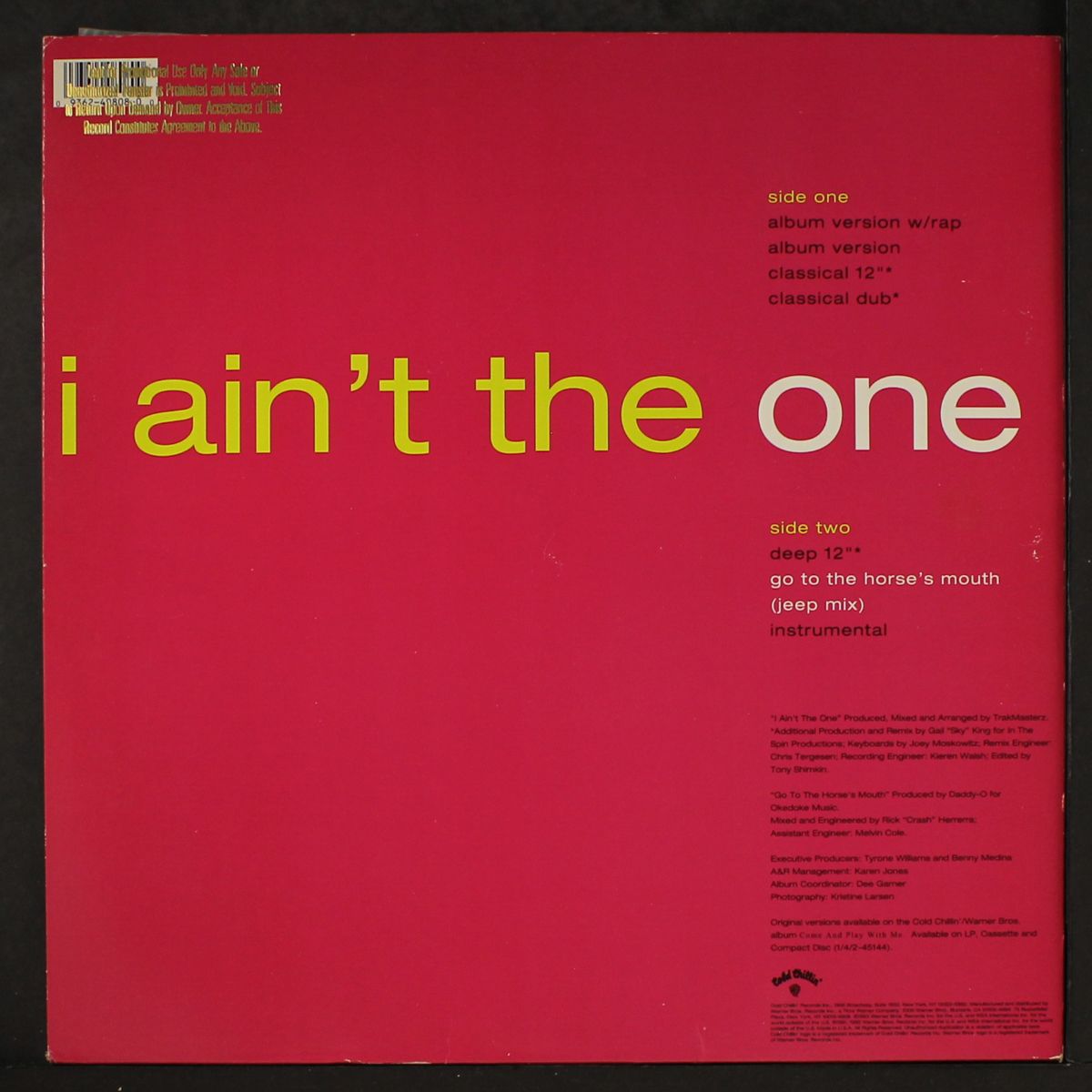 i ain't the one by T.C.F. CREW
