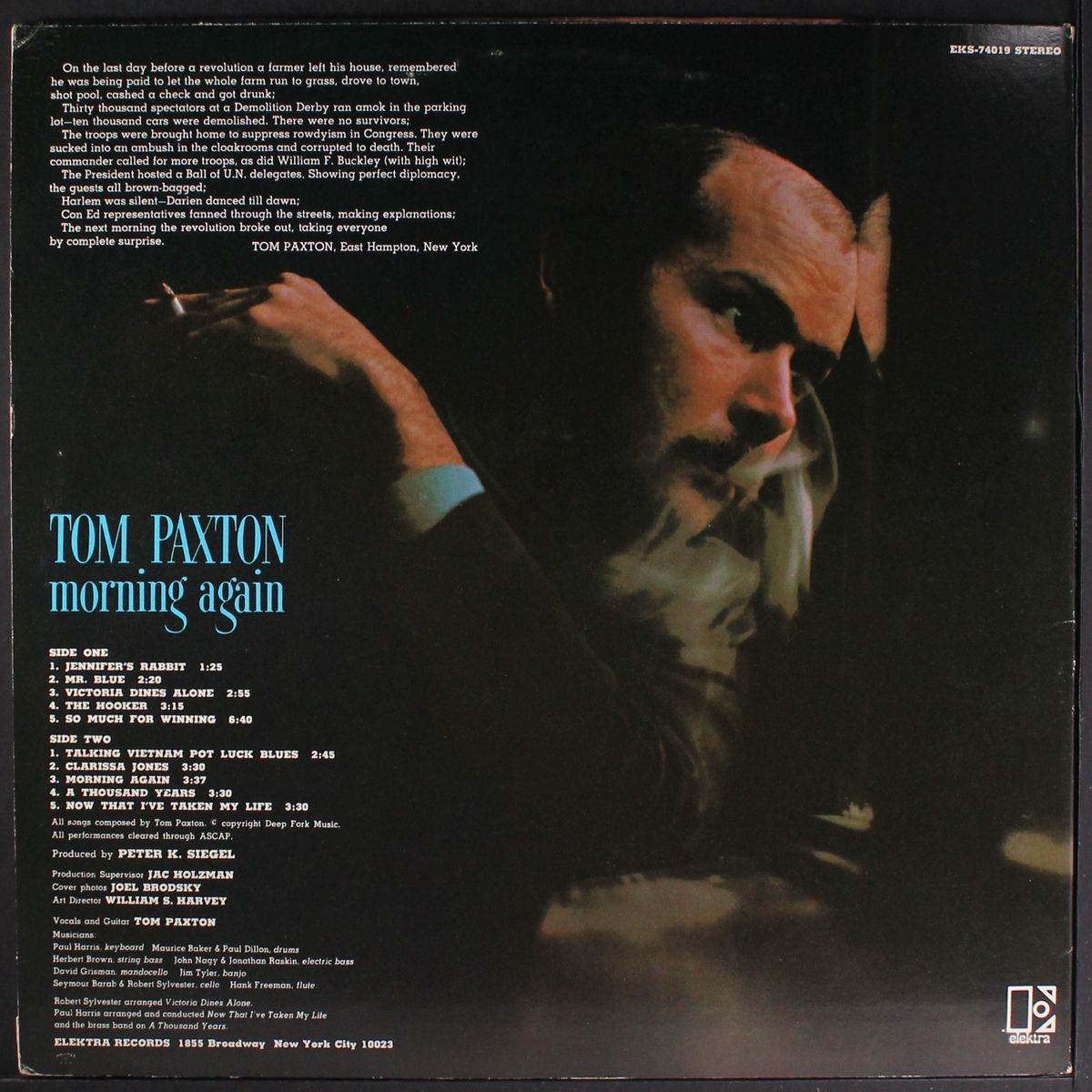 morning again by TOM PAXTON