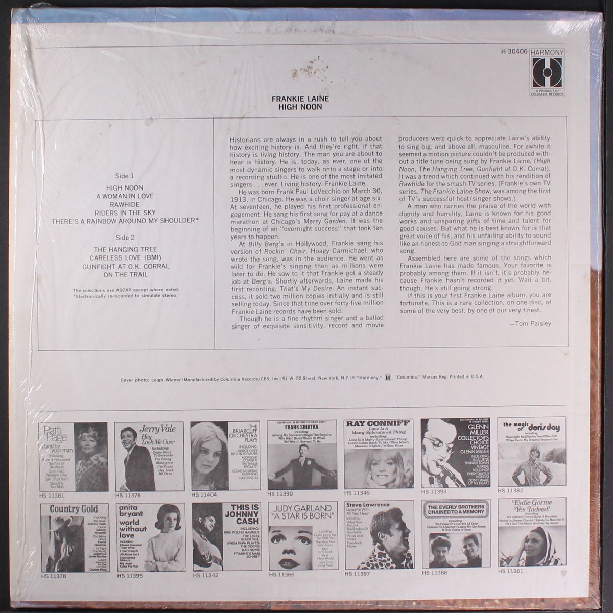 high noon by FRANKIE LAINE
