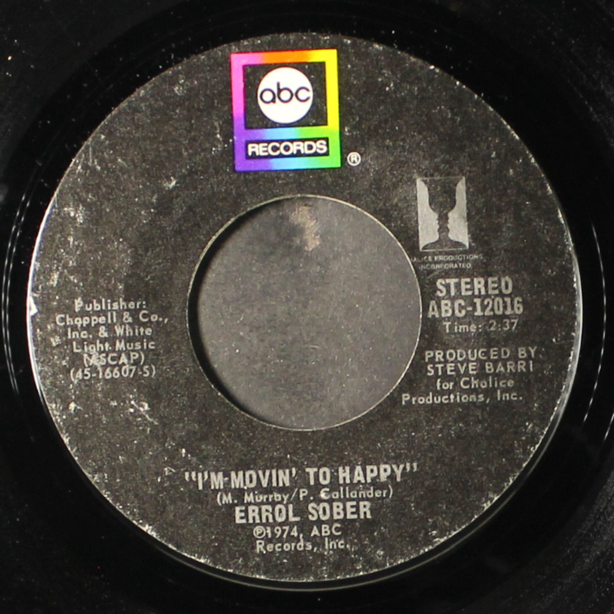 i did what i did for maria / i'm movin to happy by ERROL SOBER